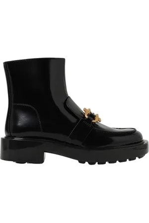 Bottega Veneta Ankle Boots, female, , Size: 7 US Chain Detail Flat Ankle Boots