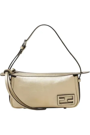 Fendi Shoulder Bags, female, , Size: ONE SIZE Chic Leather Mini Zip Bag