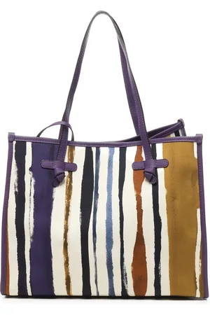 Gianni chiarini Tote Bags, female, , Size: ONE SIZE Marcella Leather and Fabric Bags