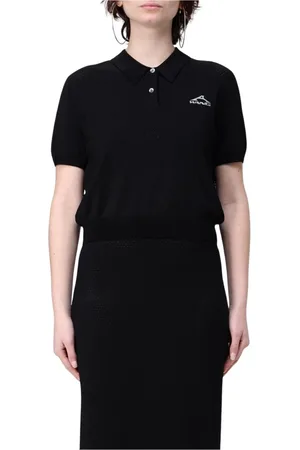 Alexander Wang Polo Shirts, female, , Size: XS Knit Polo Shirt