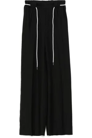 Blugirl Wide Trousers, female, , Size: 2XS Elasticated Waistband Trousers with Pockets