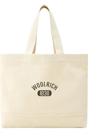 Woolrich Tote Bags, female, , Size: ONE SIZE Canvas Tote Bag with Logo Print