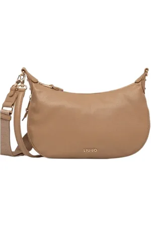 Liu Jo Shoulder Bags, female, , Size: ONE SIZE Camel Shoulder Bag with Metal Logo
