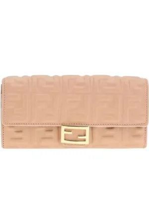 Fendi Cross Body Bags, female, , Size: ONE SIZE Chic Chain Wallet with Monogrammed Plaque