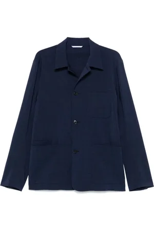 Paul Smith Blazers, male, , Size: XL Buttoned Jacket with Pockets