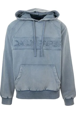 Daily paper Hoodies, male, , Size: M Grey Sweater Wet Weather Garment