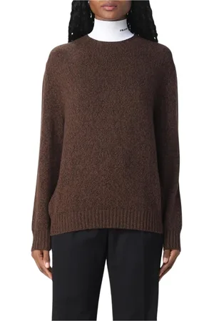 Prada Turtlenecks, female, , Size: S Luxury Wool Knit Pullover Sweater