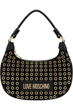 Moschino Shoulder Bags, female, , Size: ONE SIZE Elegant Eyelet Shoulder Bag