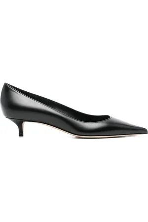 Jimmy Choo Pumps, female, , Size: 10 US Leather Pointed Toe Kitten Heel