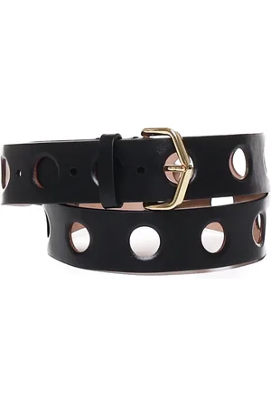 Alaïa Belts, female, , Size: 75 CM Perforated Polka Dot Belt