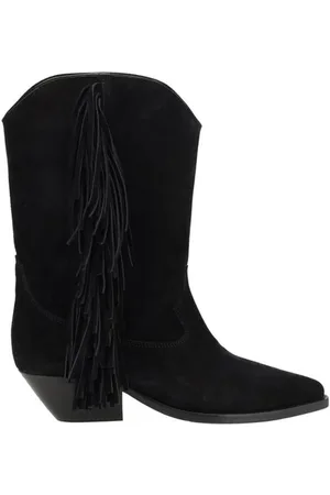 Isabel Marant Cowboy Boots, female, , Size: 10 US Suede Leather Ankle Boots Texan Style
