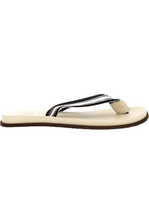 Brunello Cucinelli Flip Flops, male, , Size: 7 US Striped Fabric Sandals