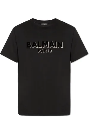 Balmain T-Shirts, male, , Size: L T-shirt with logo