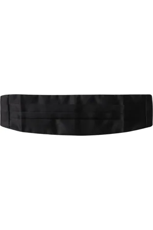 corneliani Belts, male, , Size: 50 CM Blue Silk Cummerbund Belt