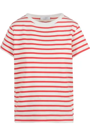 Daniele Fiesoli T-Shirts, female, , Size: M Striped Cotton T-Shirt with Round Neck