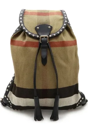 Burberry Pre-owned Backpacks, female, , Size: ONE SIZE Pre-owned Canvas backpacks