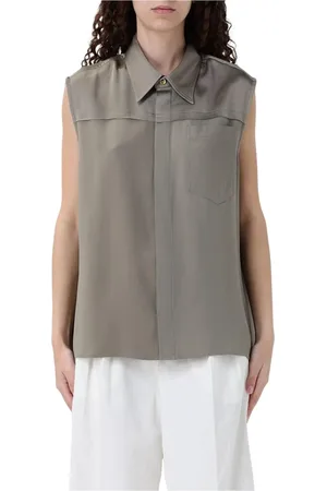 Ami Shirts, female, , Size: XS Grey Sleeveless Blouse