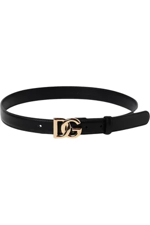 Dolce & Gabbana Belts, female, , Size: 80 CM Leather Belt with DG Logo