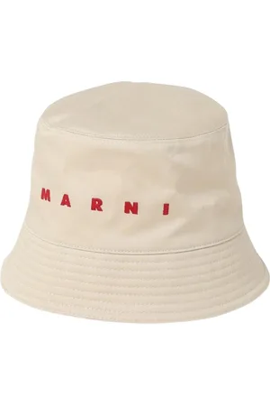 Marni Hats, male, , Size: S Chic Logo Bucket Hat Blue