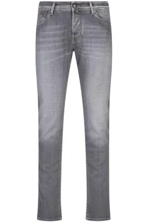 Jacob Cohen Slim-fit Jeans, male, , Size: W33 Slim Grey Trousers Nick Style