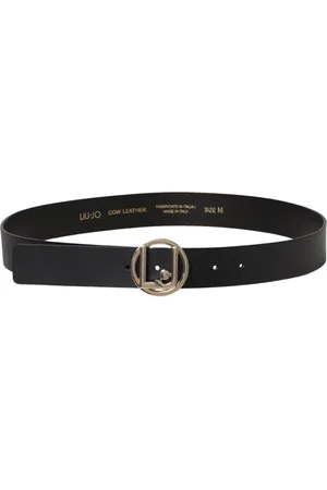 Liu Jo Belts, female, , Size: L Leather Circular Buckle Belt