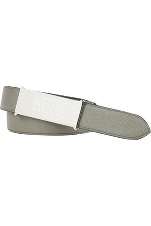 Maison Margiela Belts, male, , Size: 80 CM Reversible Leather Belt with Logo Print