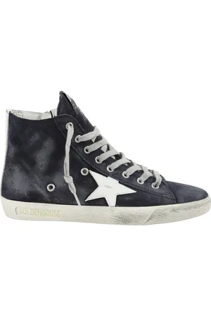 Golden Goose Sneakers, female, , Size: 6 US Leather high top sneakers with star