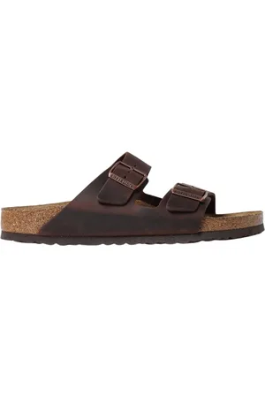 Birkenstock Sliders, male, , Size: 6 US Classic Leather Sandals for Men