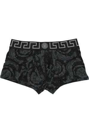 VERSACE Bottoms, male, , Size: XL Greca Print Boxers