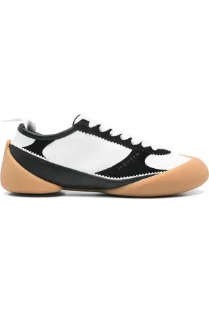 Alexander McQueen Sneakers, male, , Size: 7 US White Lace-Up Sneaker with Rubber Sole