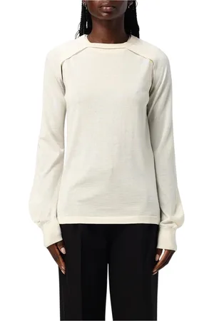 Helmut Lang Round-neck Knitwear, female, , Size: L Merino Wool Knit Pullover Sweater