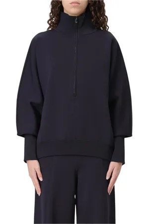 Max Mara Turtlenecks, female, , Size: L Knit HalfZip Sweater