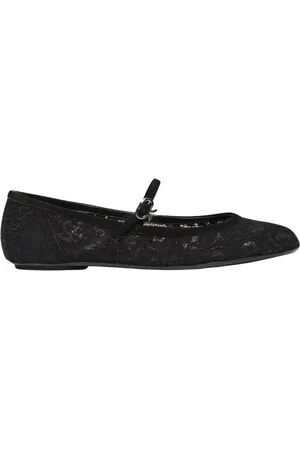 Gianvito Rossi Ballerinas, female, , Size: 8 US Lace Ballerina Flats Buckle