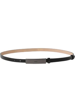 Max Mara Belts, female, , Size: S Brown Leather Minimalist Belt Woman