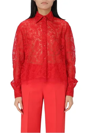 ERMANNO SCERVINO Shirts, female, , Size: XS Lace Blouse Elegant Style