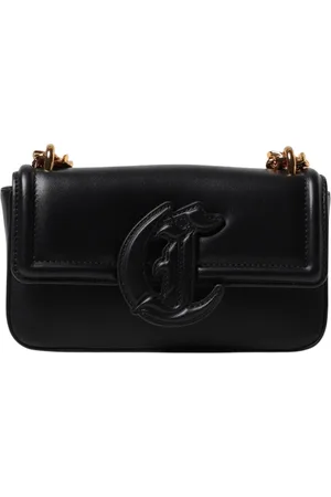 Roberto Cavalli Shoulder Bags, female, , Size: ONE SIZE Embossed Logo Chain Crossbody Bag