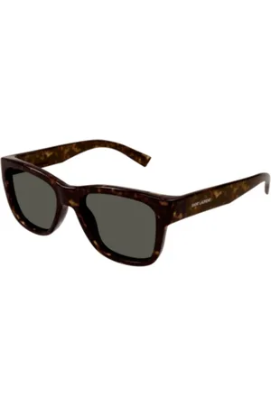 Saint Laurent Sunglasses, unisex, , Size: ONE SIZE Stylish Black Leather Shoulder Bag