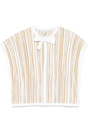 Giambattista Valli Round-neck Knitwear, female, , Size: M Striped Relief Sweater