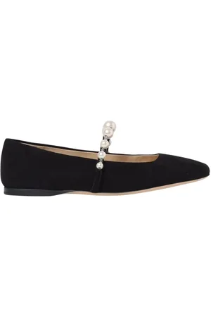 Jimmy Choo Ballerinas, female, , Size: 8 US Suede Pearl Flats