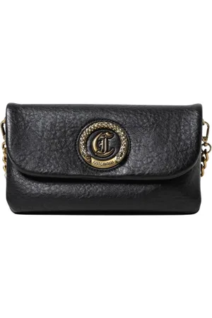 Roberto Cavalli Cross Body Bags, female, , Size: ONE SIZE Leather Chain Clutch Bag