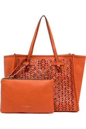Gianni chiarini Tote Bags, female, , Size: ONE SIZE Perforated Leather Tote Bag