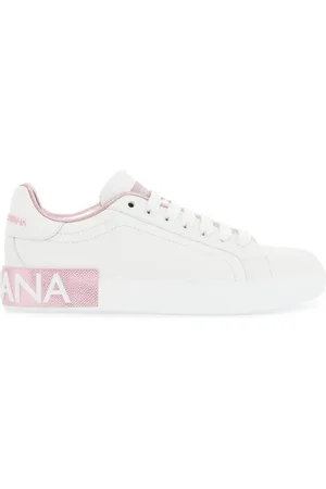 Dolce & Gabbana Sneakers, female, , Size: 6 US and Pink Calfskin Sneakers
