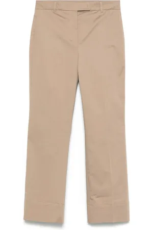 Max Mara Cropped Trousers, female, , Size: L Light Flared Cropped Pants