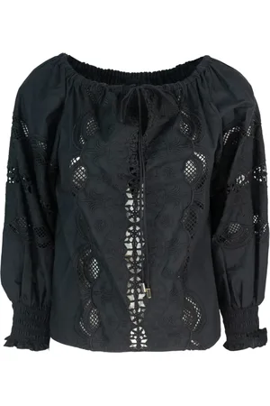 Liu Jo Blouses, female, , Size: S Embroidered Cotton Blouse