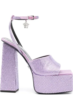 VERSACE High Heel Sandals, female, , Size: 9 US Stylish Sandals for Summer
