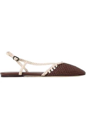 Hereu Ballerinas, female, , Size: 10 US Woven Flat Sandals