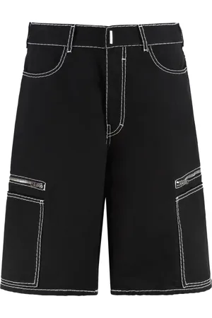 Givenchy Denim Shorts, male, , Size: W32 Cotton Bermuda Shorts with Pockets