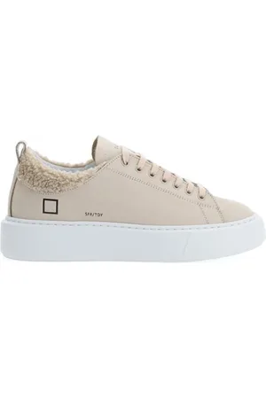 D.A.T.E. Sneakers, female, , Size: 6 US Logo Detail Leather Sneaker