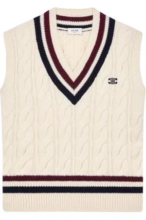 Céline Sleeveless Knitwear, male, , Size: M Classic Knit Sweater Vest