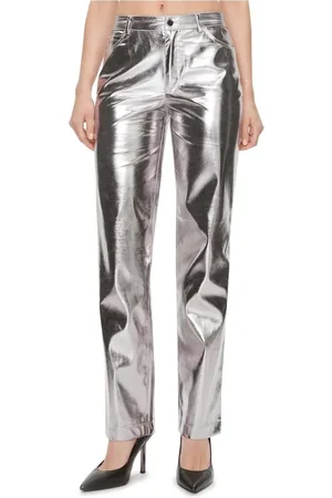 Guess Straight Trousers, female, , Size: XL Classic Five-Pocket Trousers with Zip Closure